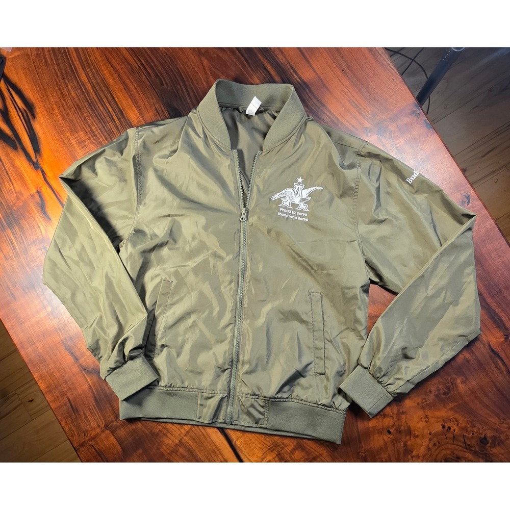 Budweiser Independent Trading Co Bomber UNISEX Atheleisure Streetwear Y2k